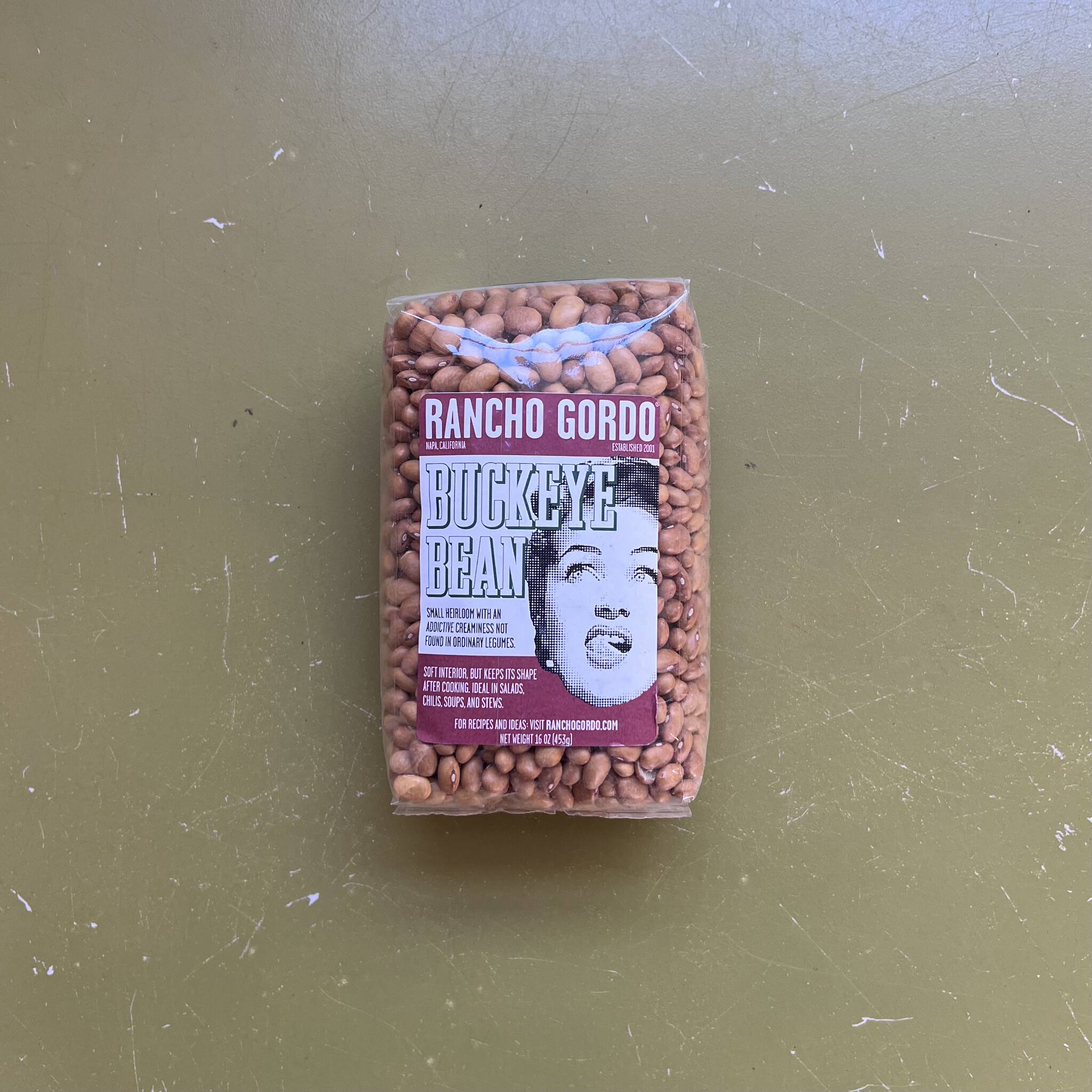 Bean Dried Buckeye [1lb], Rancho Gordo Community Supported Grocery